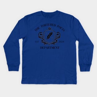 Taylor Swift Tortured Poets Department Kids Long Sleeve T-Shirt